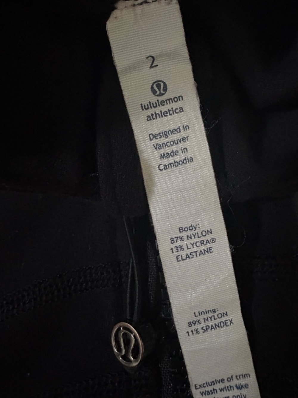 Lululemon Black Jacket Size 2 - Picture 2 of 4